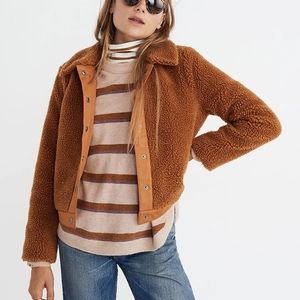 Madewell Sherpa Portland Jacket, Size Large